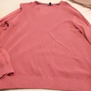 Club Room Pink Mens XL Comfortable Cotton Sweater.